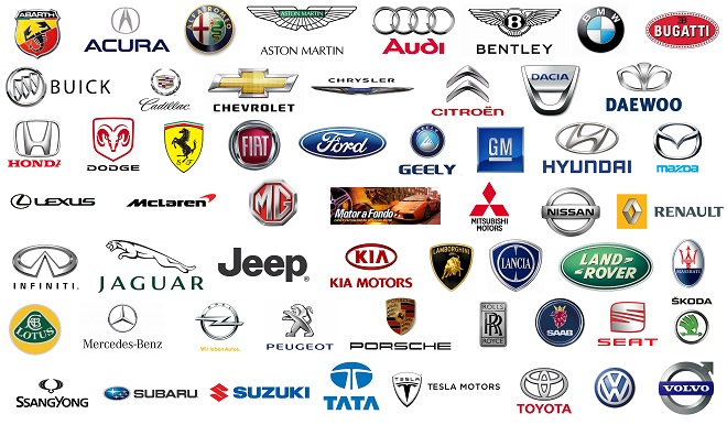 Logos, sedes y año de fundación de los fabricantes de coches