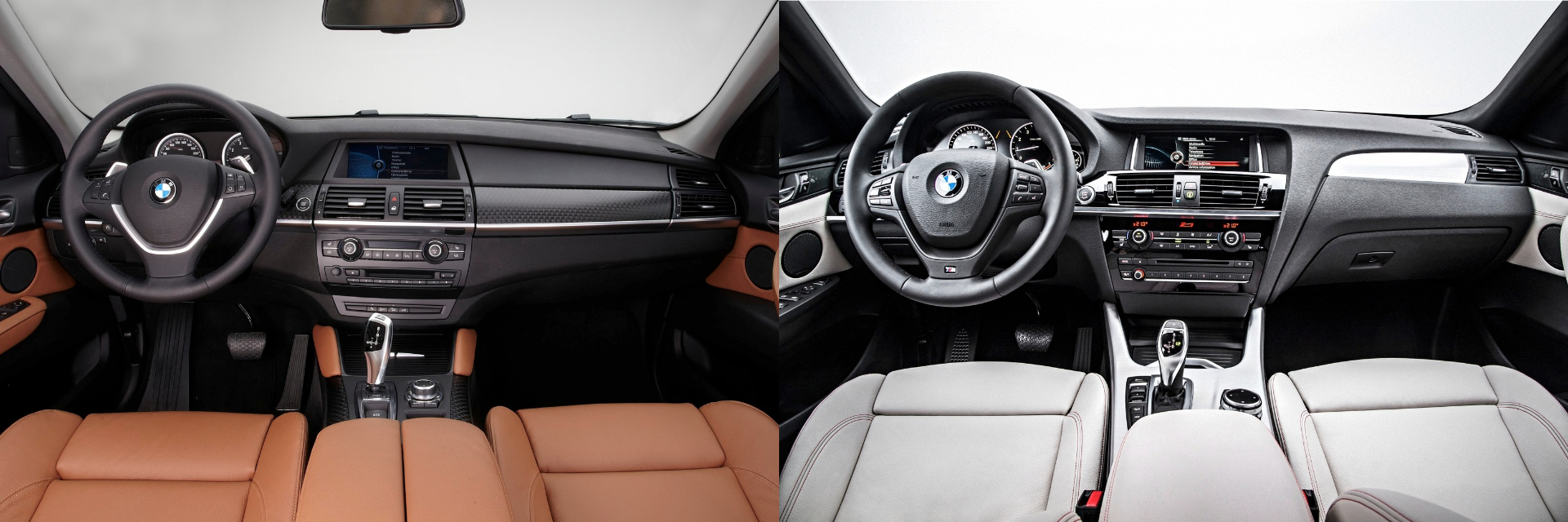 BMW X6 BMW X4 comparativa interior