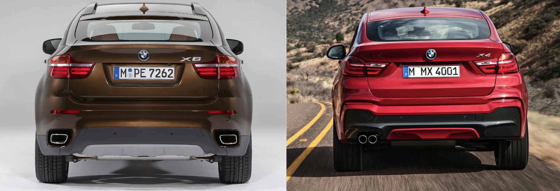 BMW X6 BMW X4 comparativa zaga