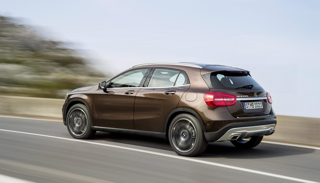 Mercedes GLA en movimiento