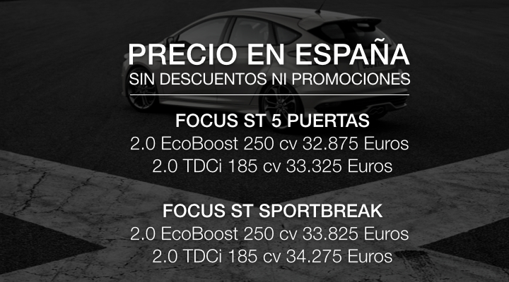 precios focus st 2015 espana