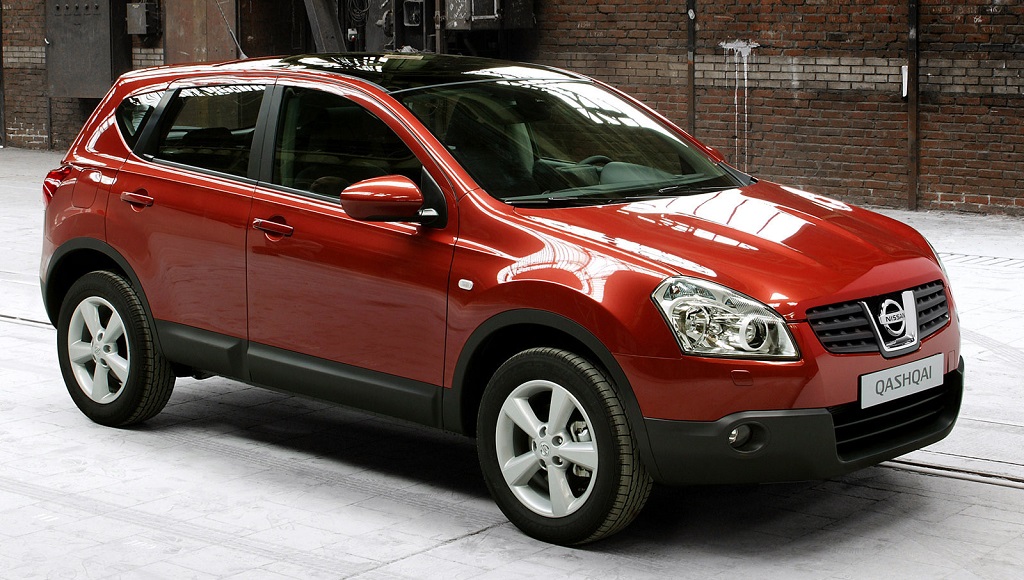 Nissan Qashqai rojo de 2007