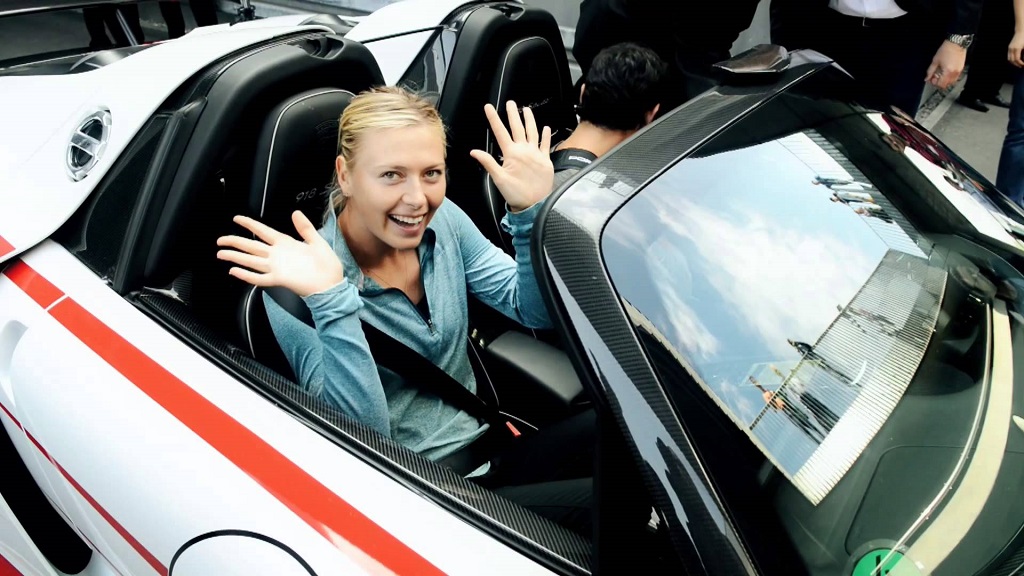 Sharapova Webber Porsche