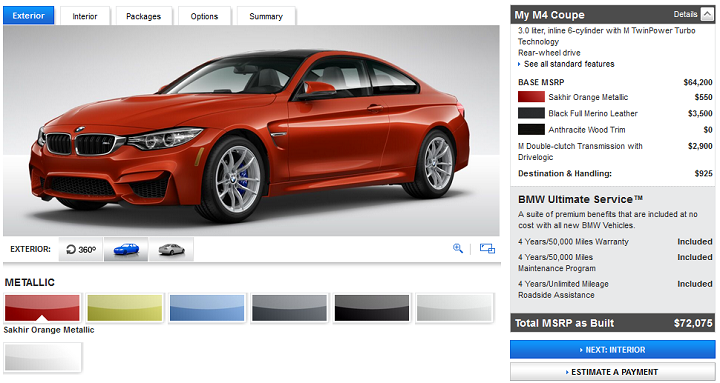 configurador BMW M exterior