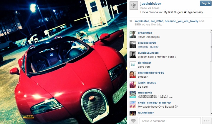 justin bieber bugatti veyron