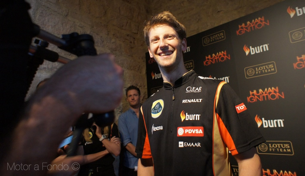 Romain Grosjean en Human Ignition