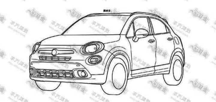 fiat 500 x boceto