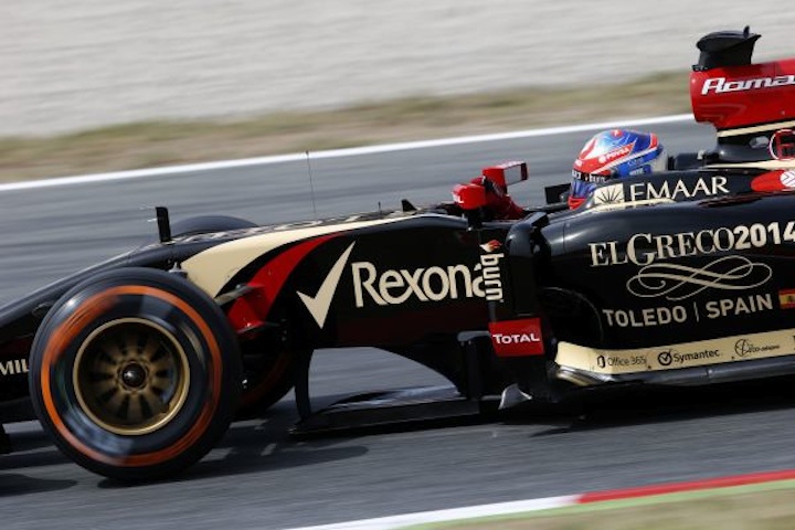 lotus grosjean spain 2014