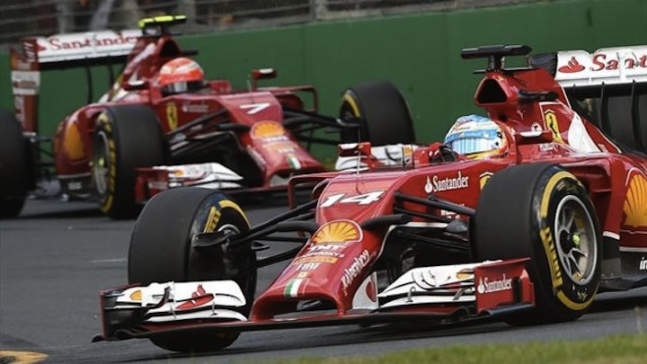 raikkonen y alonso espana 2014