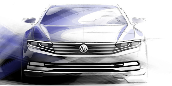 vw passat 2015 dibujo 1