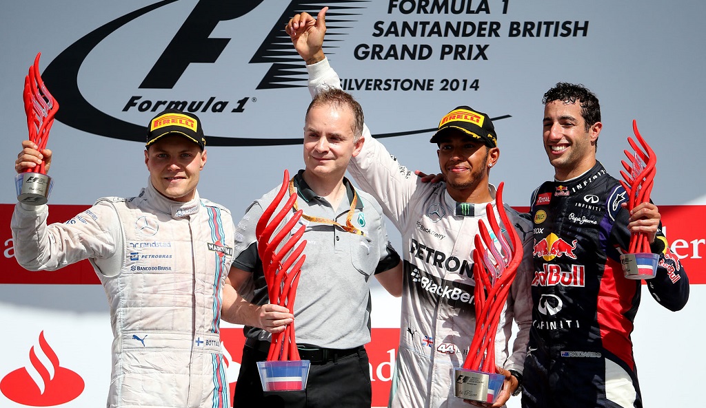 Podium GP Great Britain