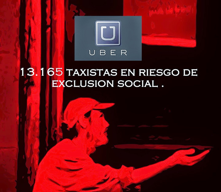 cartel cnt huelga taxi