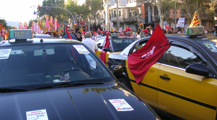 huelga taxi bcn