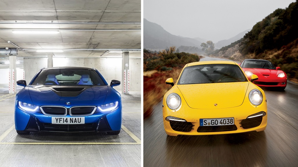 BMW i8 y Porsche 911 Carrera S