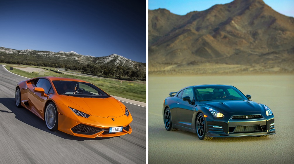 Lamborghini Huracan y Nissan GT-R