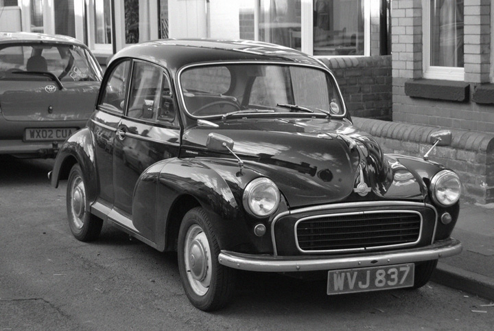 old black car