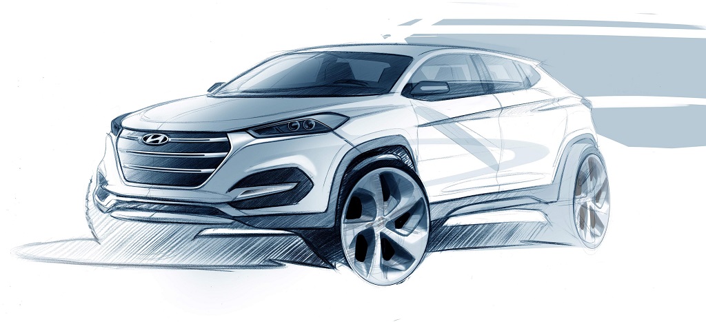 boceto del Hyundai Tucson