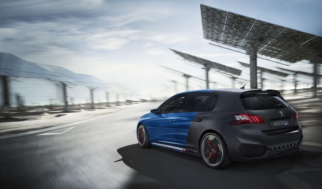 Peugeot 308 R HYbrid zaga tres cuartos