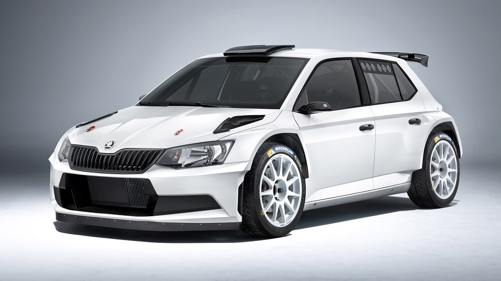 Skoda Fabia R 5 frontal tres cuartos