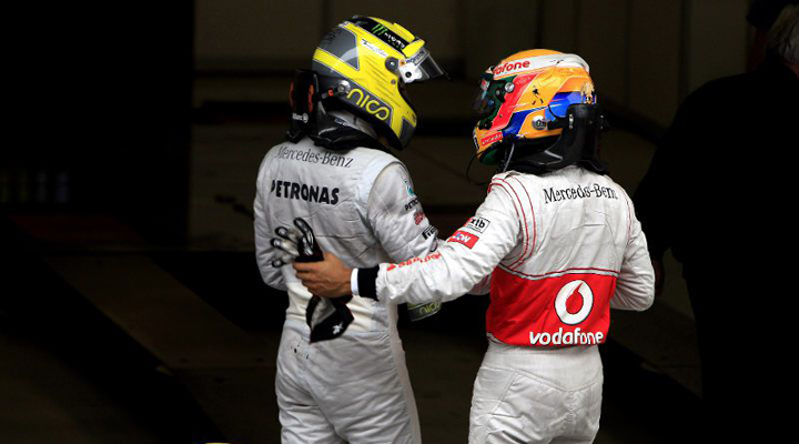 hamilton y rosberg en china 2015 imagen cedida por vodafone