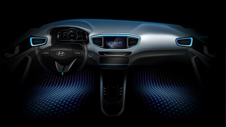 Hyundai IONIQ interior teaser