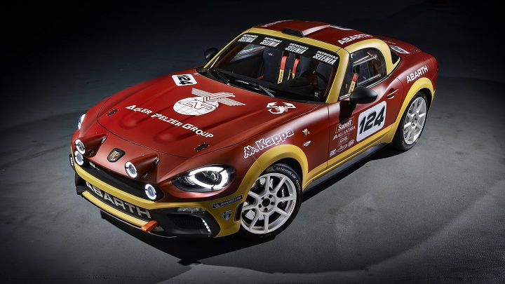 Abarth 124 Rally frontal tres cuartos