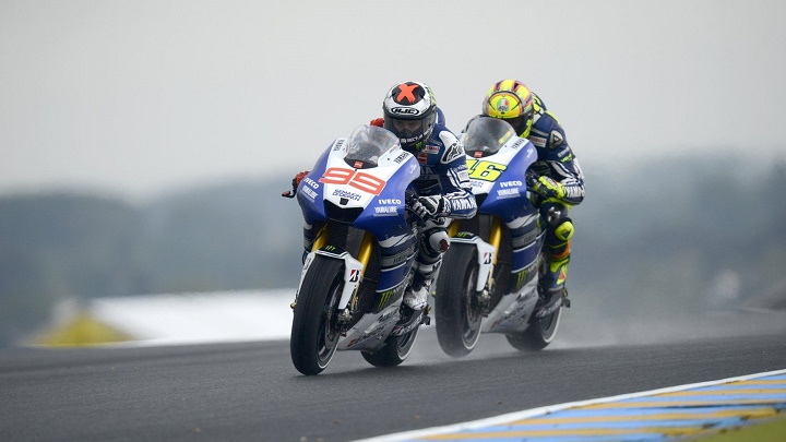 Jorge Lorenzo y Valentino Rossi