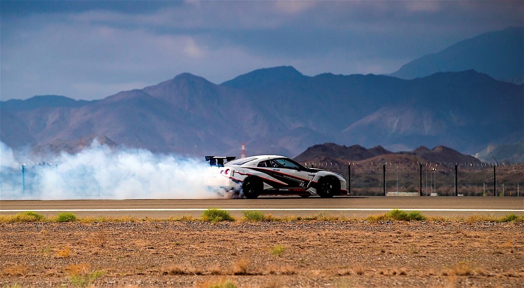 Nissan GT-R record guinness derrapada 1