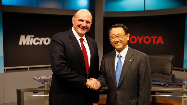 Steve Ballmer y Akio Toyoda