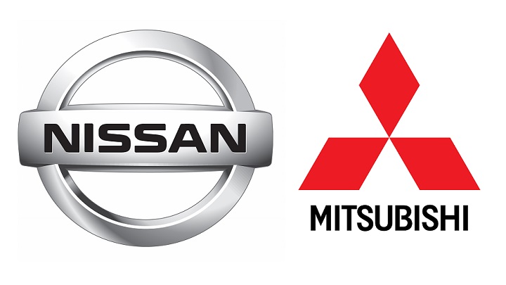 logos Nissan y Mitsubishi