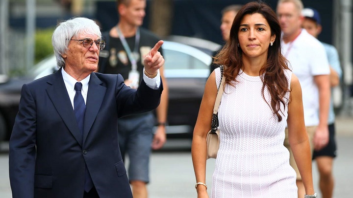 Bernie Ecclestone y Fabiana Flosi