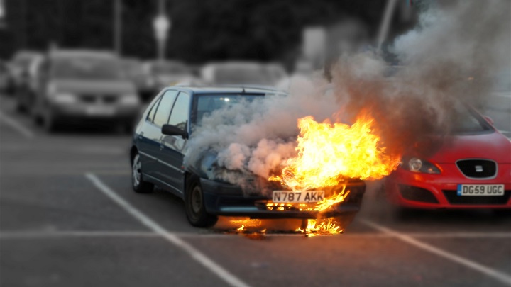 coche quemado